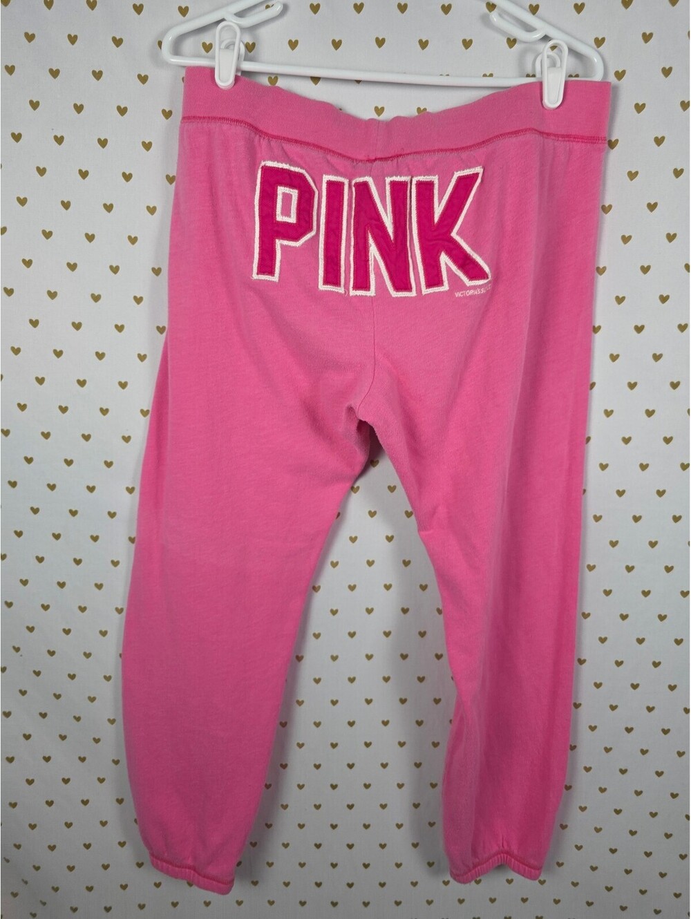 Victorias Secret PINK Vintage Y2k Logo Butt Sweats LARGE Joggers Sweatpants